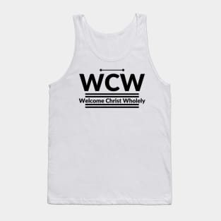 WCW, Christian design, typography, and motivational Tank Top